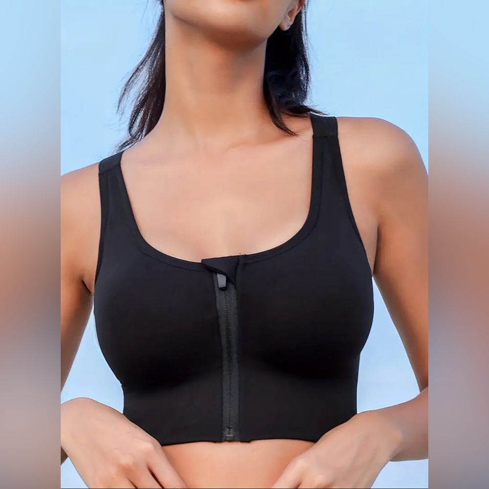Front Zip Sports Bra